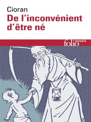cover image of De l'inconvénient d'être né